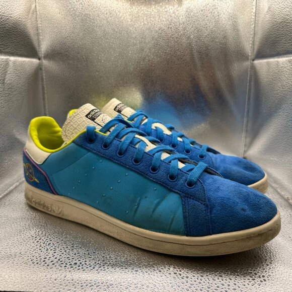 Size 12 Adidas Stan Smith x Disney Toy Story Rex & Aliens Blue Mens Shoe GZ5991 - Picture 1 of 11